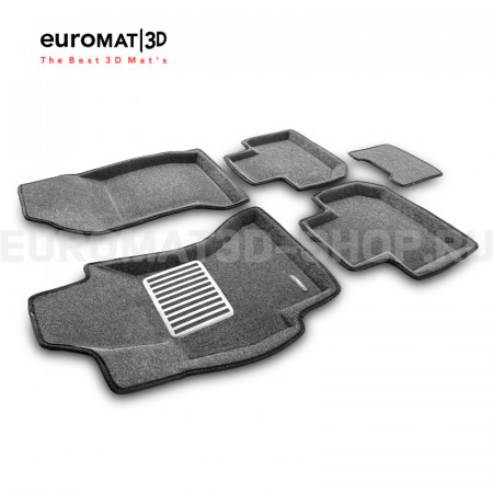 Текстильные 3D коврики Euromat3D Lux в салон для Subaru Forester (2012-2018) № EM3D-004709G Серые Текстильные 3D коврики Euromat3D Lux в салон для Subaru Forester (2012-2018) № EM3D-004709G Серые