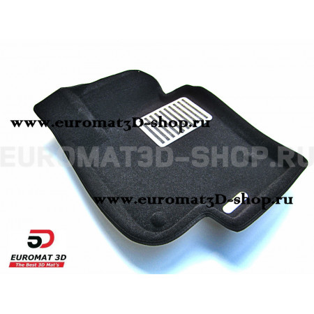 Текстильные 3D коврики Euromat3D Lux в салон для Volkswagen Phaeton (2002-2010) № EM3D-005408