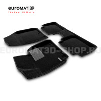 Текстильные 3D коврики Euromat3D Business в салон для Hyundai Elantra (2011-2015) № EMC3D-002701