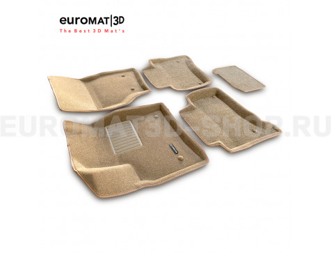 Текстильные 3D коврики Euromat3D Business в салон для Porsche Cayenne (2002-2009) № EMC3D-004100T Бежевые Текстильные 3D коврики Euromat3D Business в салон для Porsche Cayenne (2002-2009) № EMC3D-004100T Бежевые