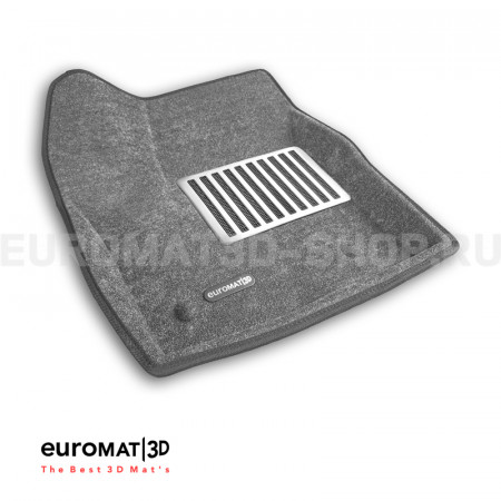 Текстильные 3D коврики Euromat3D Lux в салон для Ford Kuga (2013-) № EM3D-002210G Серые