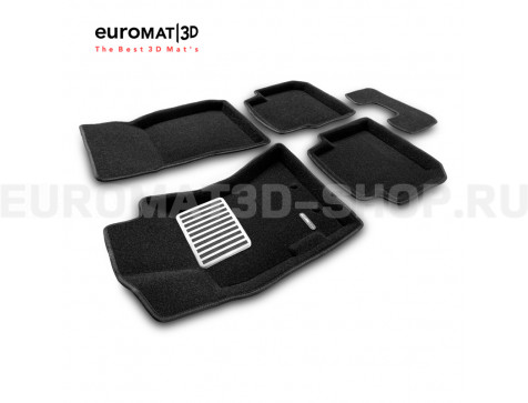 Текстильные 3D коврики Euromat3D Lux в салон для Subaru Forester (2005-2008) № EM3D-004700 Текстильные 3D коврики Euromat3D Lux в салон для Subaru Forester (2005-2008) № EM3D-004700