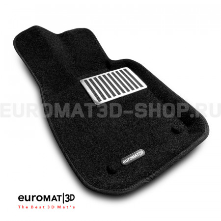 Текстильные 3D коврики Euromat3D Lux в салон для Porsche Panamera (2017-) № EM3D-004105