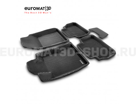 3D коврики Euromat3D EVA в салон для Subaru Forester (2018-) № EM3DEVA-004702