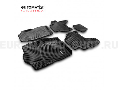 3D коврики Euromat3D EVA в салон для Nissan Pathfinder (R51) (2004-2014) № EM3DEVA-003710