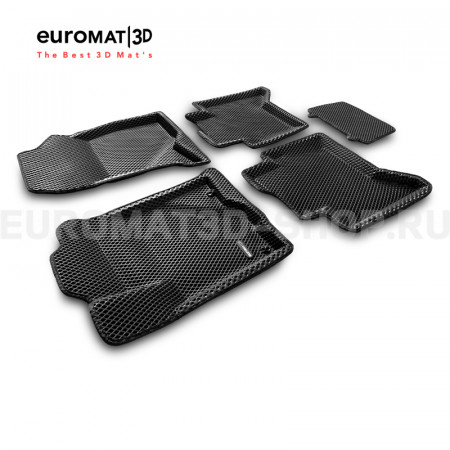 3D коврики Euromat3D EVA в салон для Toyota Hilux (2016-) № EM3DEVA-005134