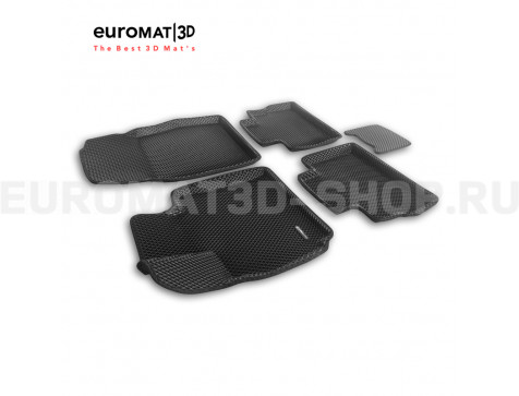 3D коврики Euromat3D EVA в салон для Exeed RX (2022-) № EM3DEVA-001427