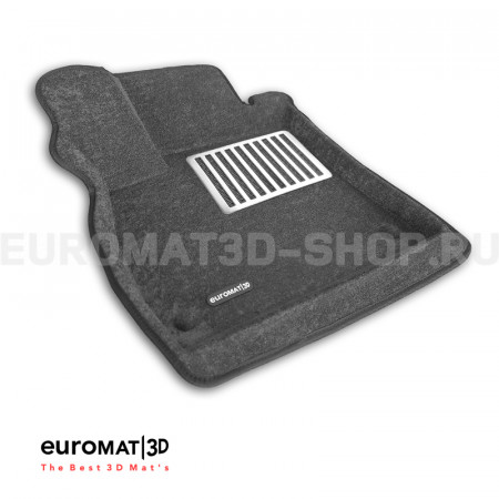 Текстильные 3D коврики Euromat3D Lux в салон для Honda Accord (2020-) № EM3D-002607G Серые
