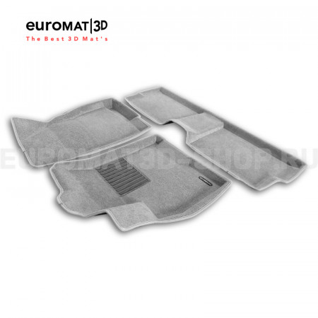 Текстильные 3D коврики Euromat3D Business в салон для Chery Tiggo 7 PRO (2019-) № EMC3D-001421S Светло-серые